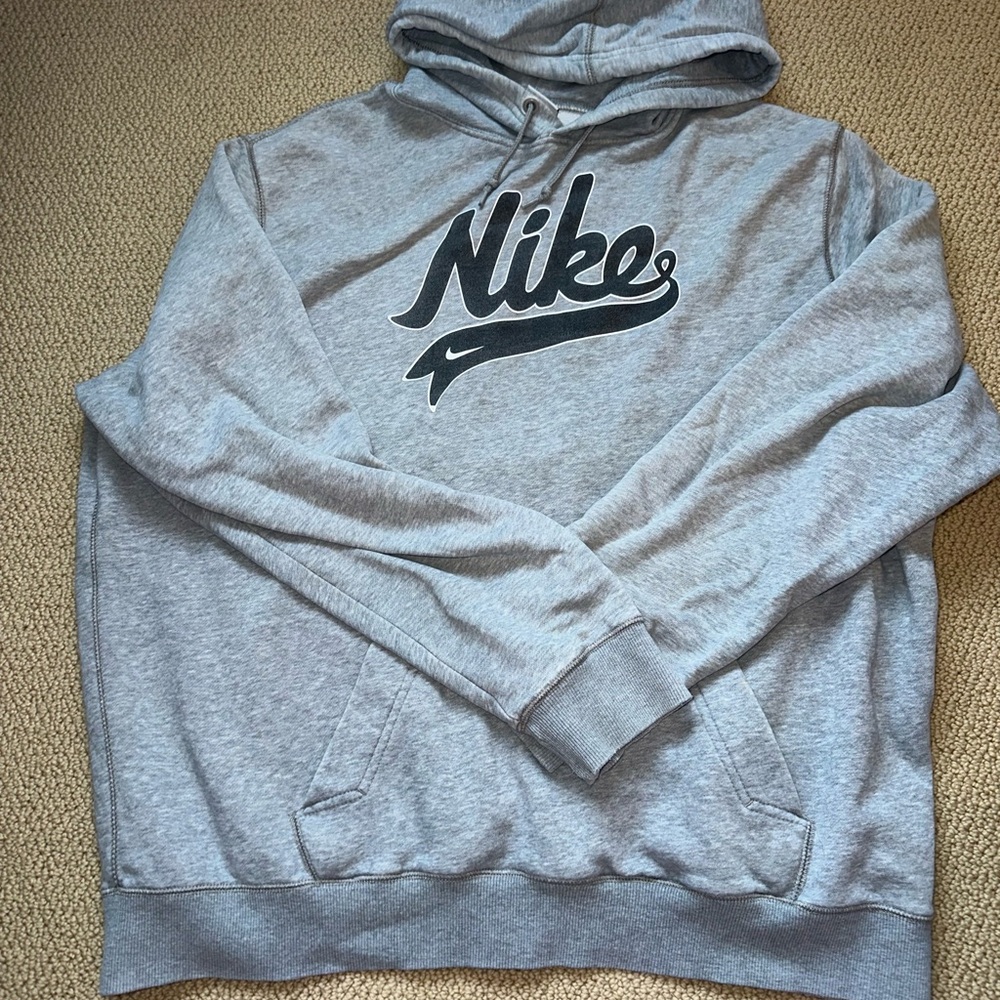 Nike Men's Heather Gray Hoodie